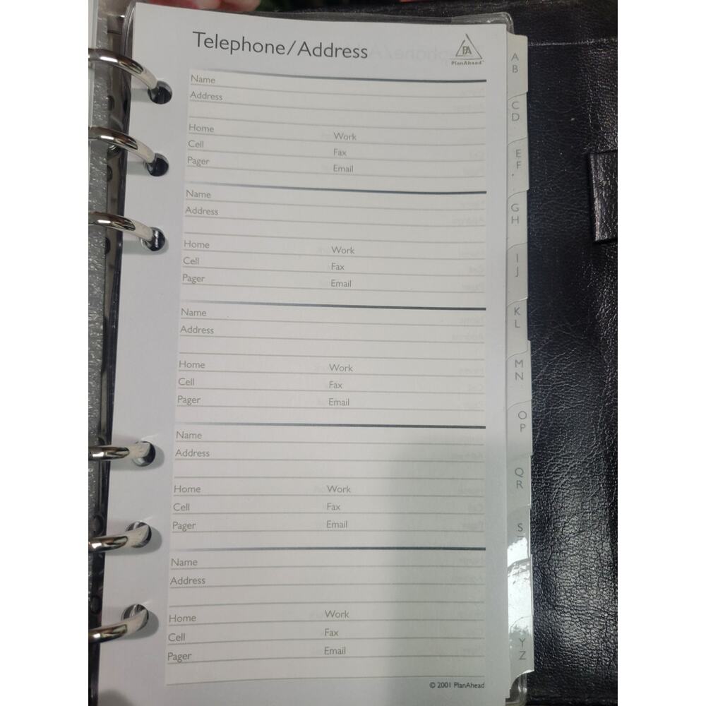 B6 SNAP AGENDA Planner NOTES CALCULATOR, PHONE #S important agency contacts ++ - Picture 12 of 16